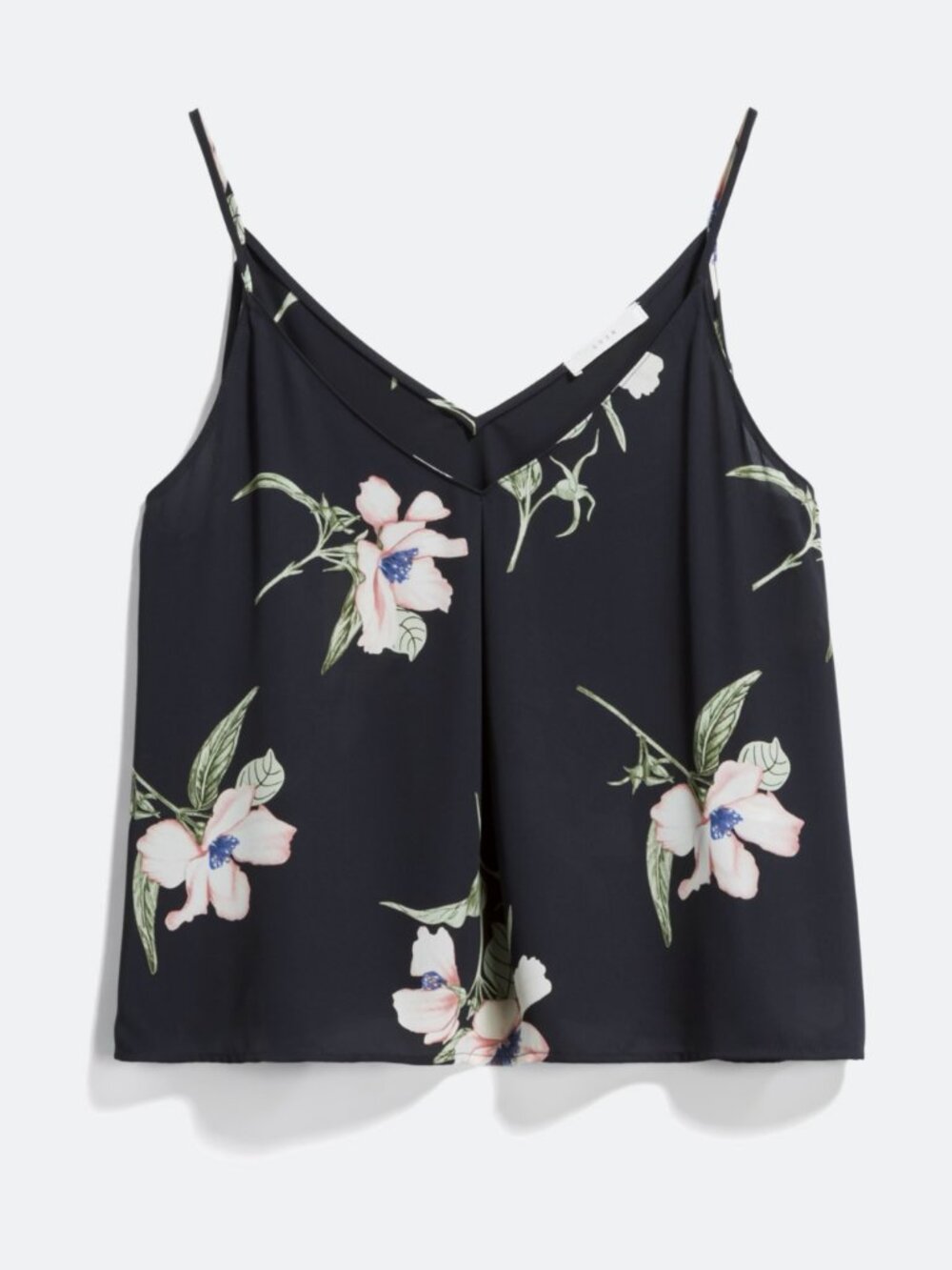 NWT Lush Rhodes V-Neck Cami Top | Navy Floral | Size M